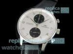 Copy IWC Portugieser Classic Mens Luxury Watch - White Dial Silver Bezel